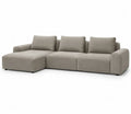 Modulares Sofa aus Stoff mit L-Form Beige