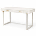 Schreibtisch MDF Weiß mit Schubladen 120 x 60 x 76 cm