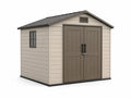 Gartenschuppen Polypropylen Beige/Braun 256x182x243 cm