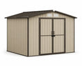 Metall-Gartenschuppen mit Doppeltür Beige 213 x 191 x 170 cm