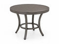 Runder Gartentisch Aluminium Dunkelgrau Ø100 cm