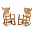 2er Set Schaukelstühle aus Teakholz