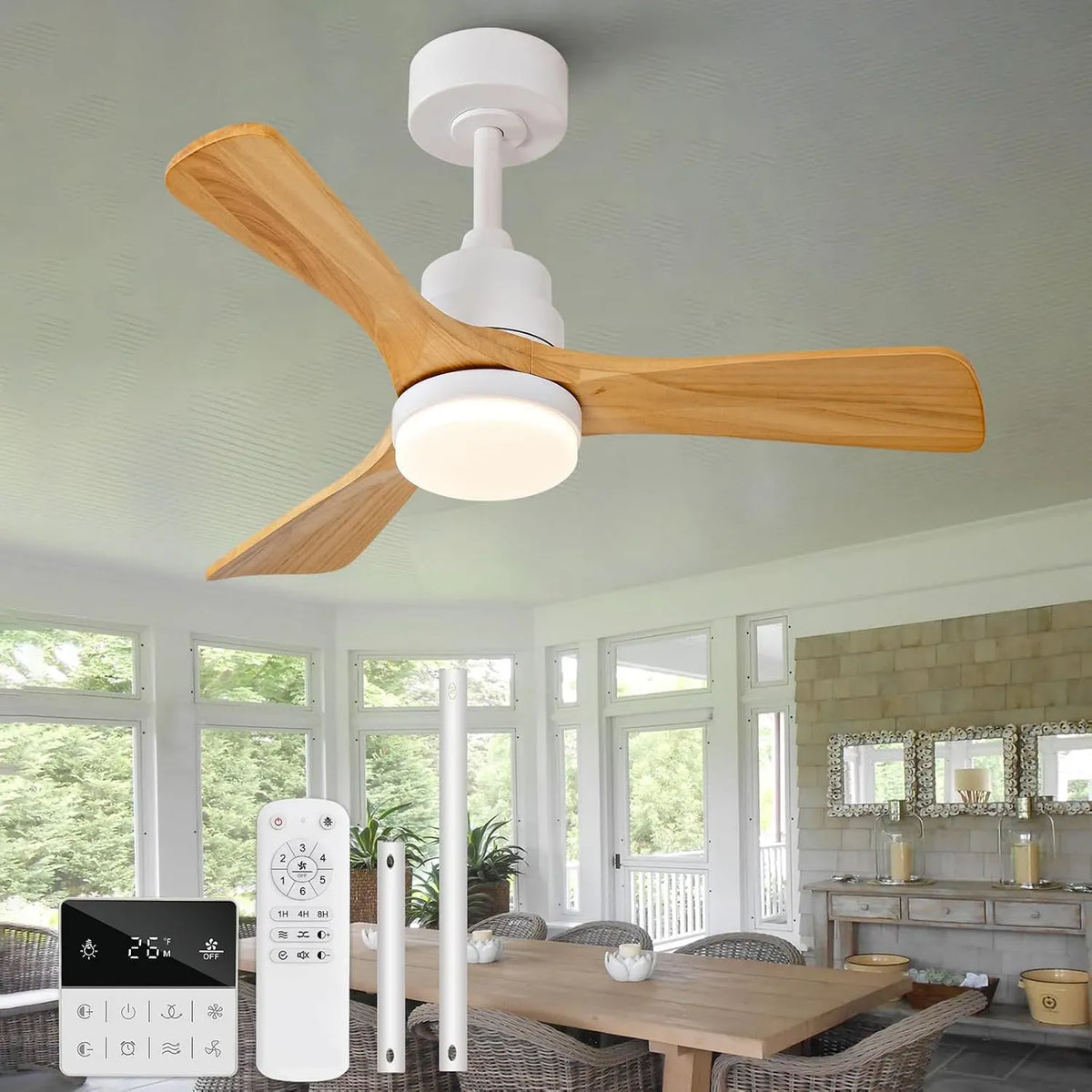 Ventilator, 91,4 cm, Outdoor, dimmbar, 3 Flügel