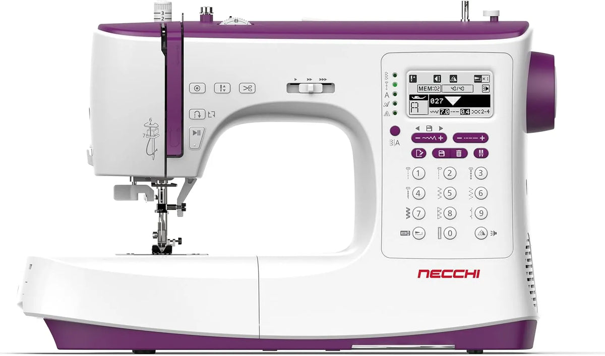 NC-204D Nähmaschine, elektrische Nähmaschine, Kunststoff, aluminium, Necchi