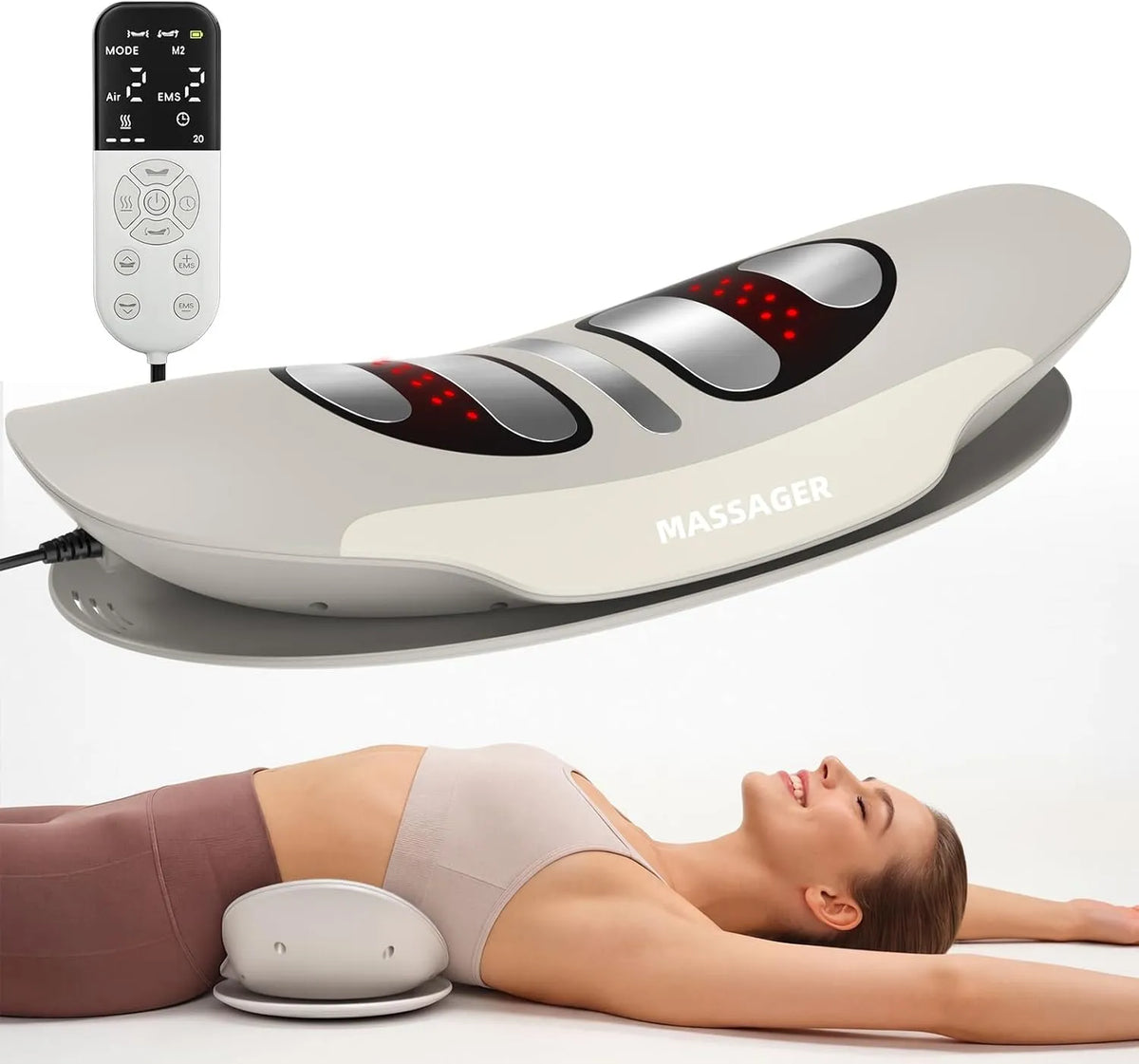 Rückenmassagegerät, Wärmefunktion, für Lendenwirbel