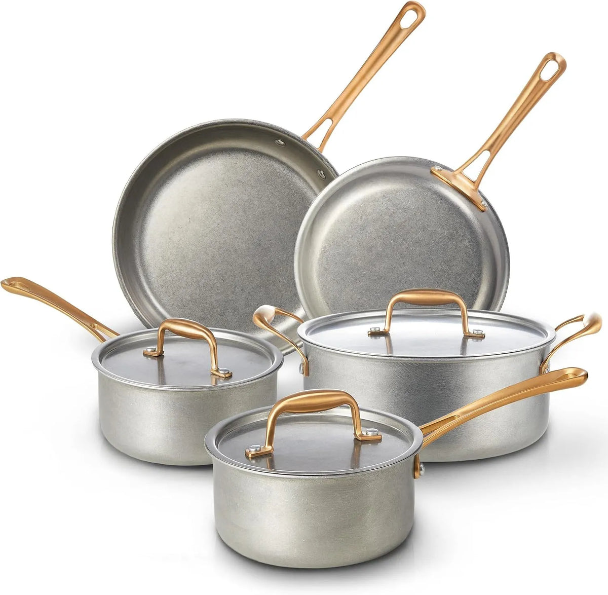 Geschirrspüler, Spülmaschine, KOKHUB 8-teiliges, Edelstahl, PFOA/PFAS/PTFE-frei, Topfset Edelstahl Induktion