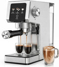 Milchaufschäumer, 1,2 L, 1350 W, Milchschäumer, Touch-Bedienung, großer Wassertank, Espressomaschine 20 Bar Siebträgermaschine mit Touchscreen