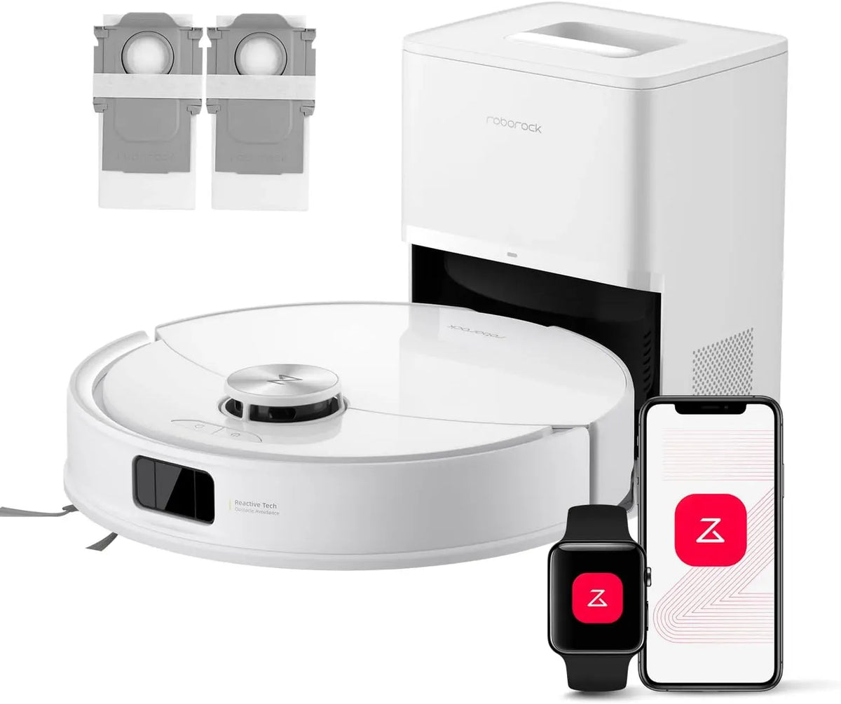 Saugroboter Q10, 000 Pa Saugkraft, Staubsaugerroboter, roborock S5+ Set Saugroboter mit Wischfunktion