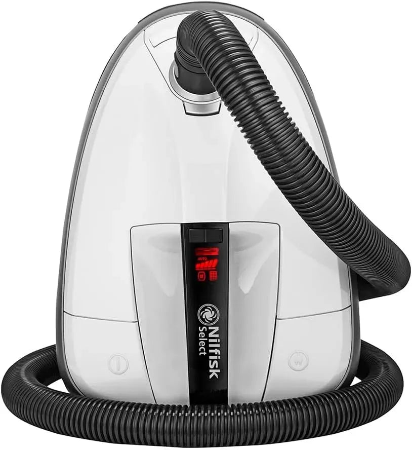 Staubsauger, Weiß, elektrisches Staubsauggerät, HEPA-Filter, Nilfisk Staubsauger Select Allergy für Böden und Teppiche