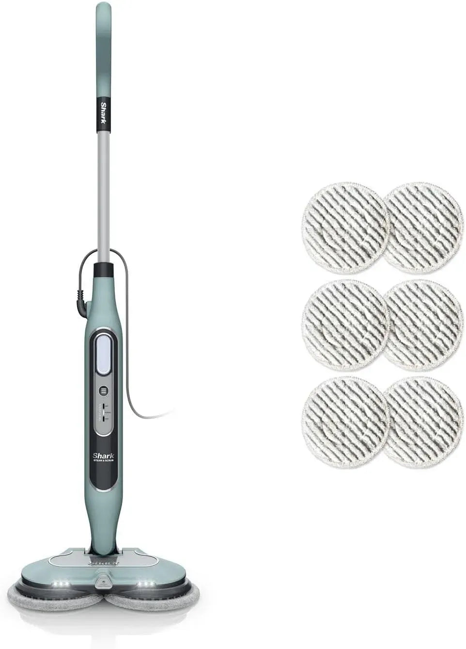 Dampfreiniger S8201EUCP, Grün, 8m Kabel, Dampfreinigungsgerät, Shark Dampfreiniger Mop