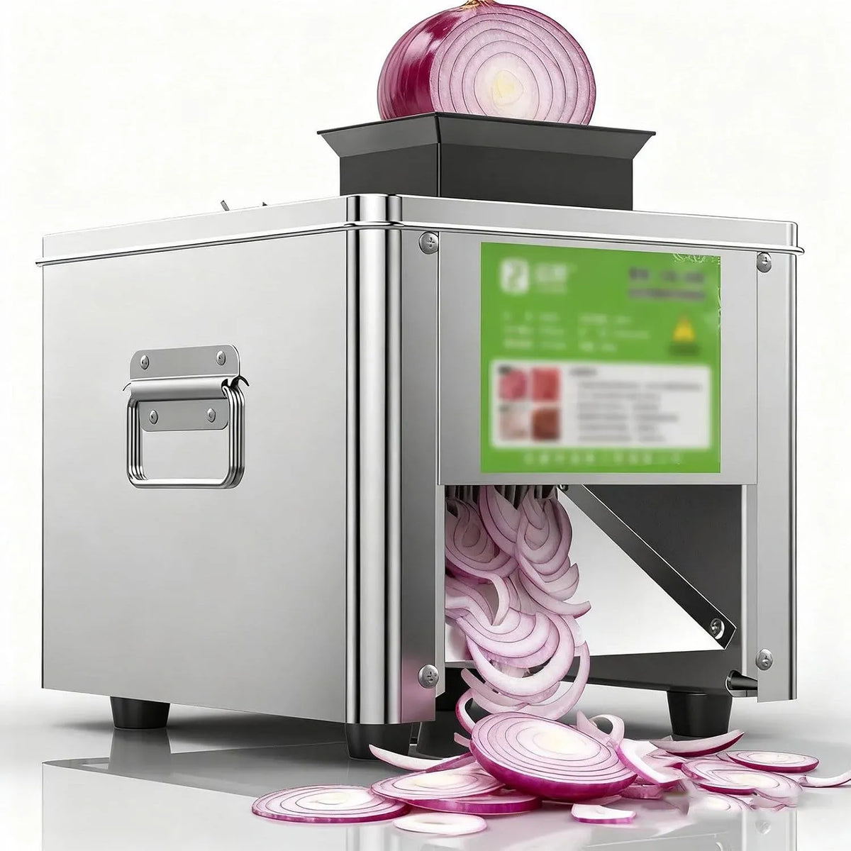 Tisch-Fleischschneidemaschine, Fleischschneider, 850 W, 150 kg, 5 mm, gewerblich, Gastronomie, Edelstahl, für Gastronomiebetriebe