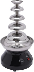 Schokoladen-Brunnen Maschine, Schokofontäne Maschine, Schmelzmaschine, 33x33x61,3 cm, 230 W, Edelstahl, für Geburtstage