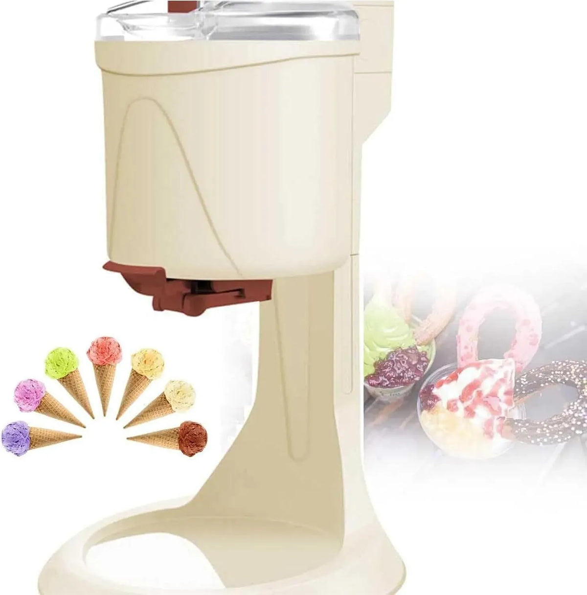 Softeismaschine, Speiseeismaschine, Vollautomatische Mini-Frucht-Softeismaschine