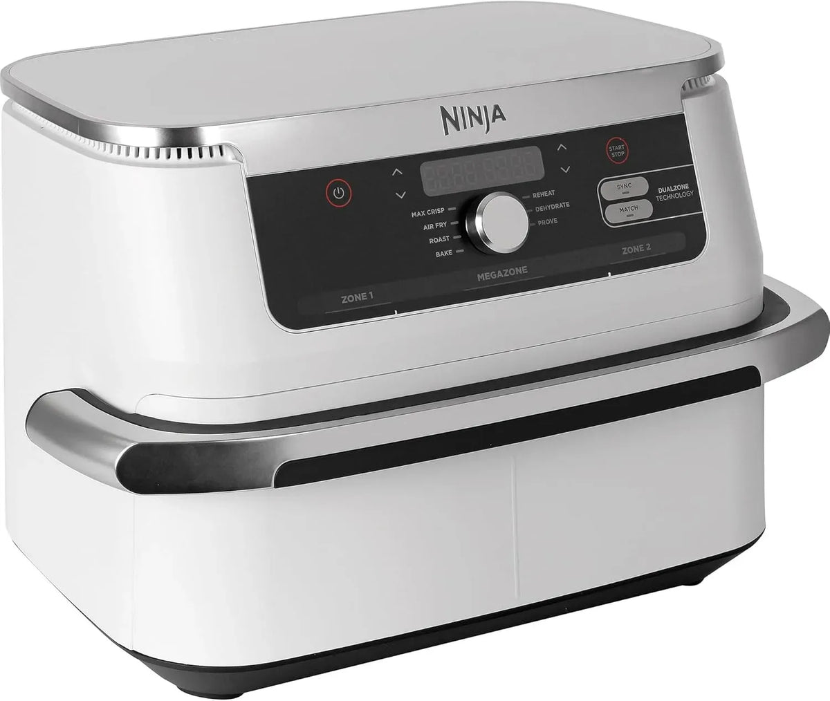 Ninja AF500EUWH Heißluft-Fritteuse, Weiß, FlexDrawer