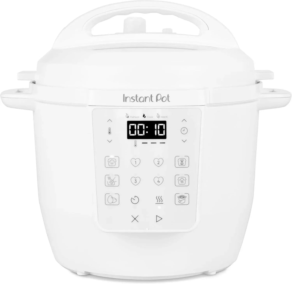 Kochgeschirr, 5.7 L, Instant 7-in-1, Dampf, Weiß, Smart Cooker, Dampfgarer und Speisewärmer
