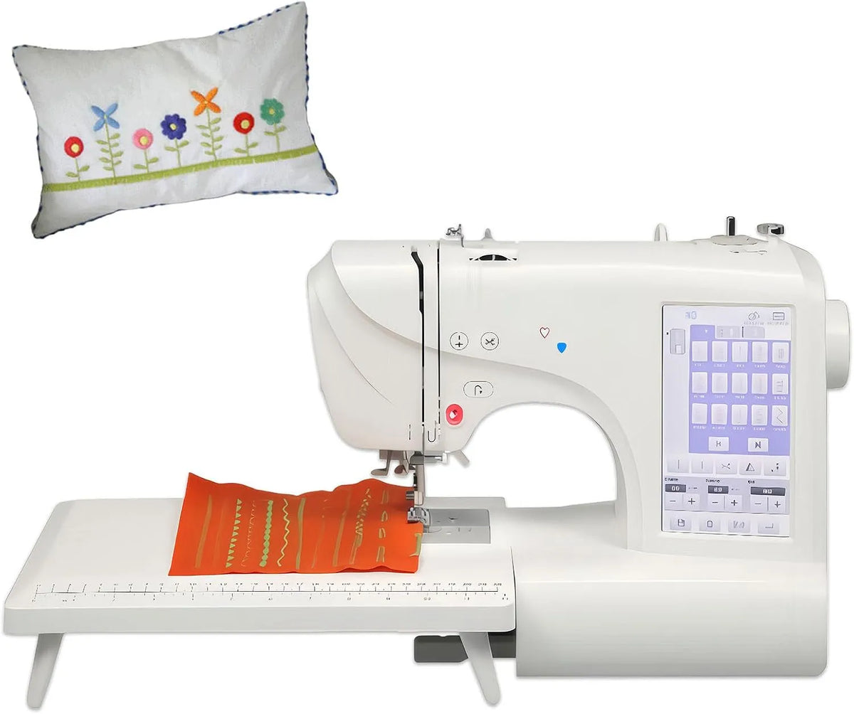 7-Zoll-Touchscreen Stickmaschine, Anfänger, Stickautomat, Touch-Bedienung, für Anfänger