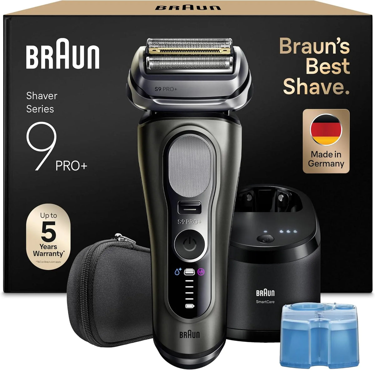 Braun Series 9 9665cce Rasierer, Akku, IP65, kabellos