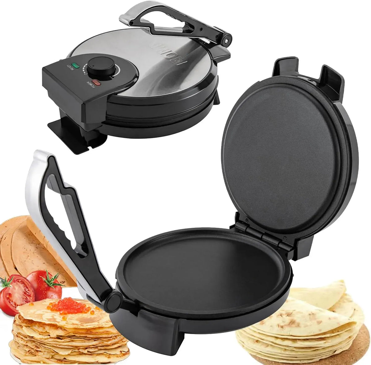 Roti Maker, Heizung, Wärmefunktion, für Chapati und Pfannkuchen