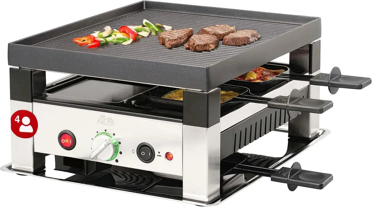 5in1 Tischgrill, elektrischer Tischgrill, für 4 Personen, Solis
