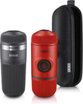 Espressomaschine, WACACO, tragbar, großer Wassertank, Rot, Nanopresso Barista Kit Bundle