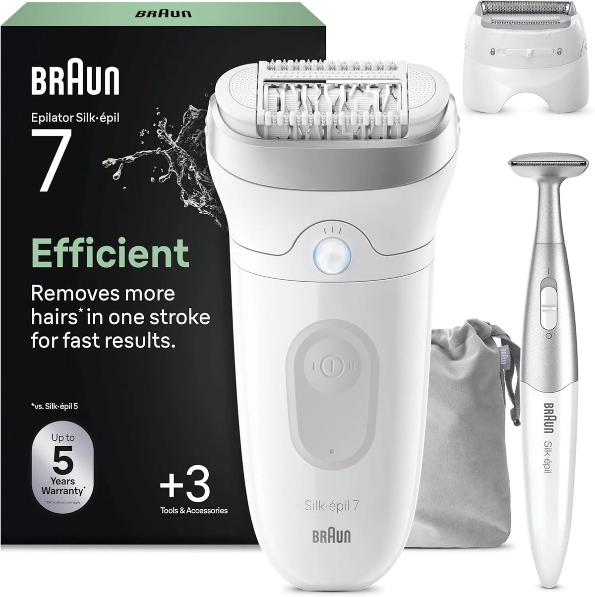 Braun Epilierer, Silber, für Eine Einfache Haarentfernung