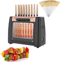 Kebabgrill, Edelstahl, Elektrischer, Rauchfreier Grill mit automatischem Drehspieß und 360° Rotation