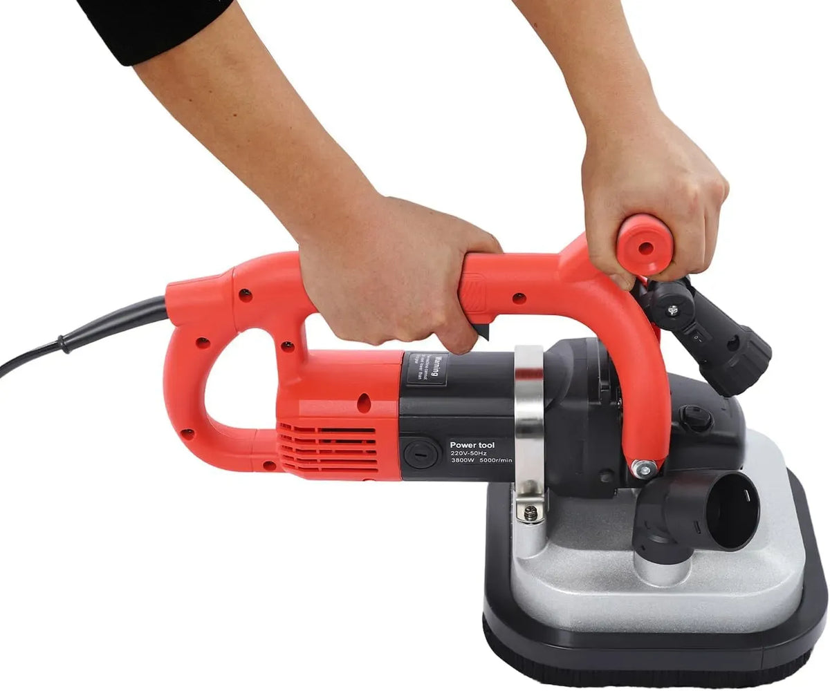 Dunstabzugshaube 4-Kopf-Bodenpoliermaschine 5000U/min, 3800 W, Küchenhaube, 6 Stufen Granit-Poliermaschine mit LED, für Beton und Stein