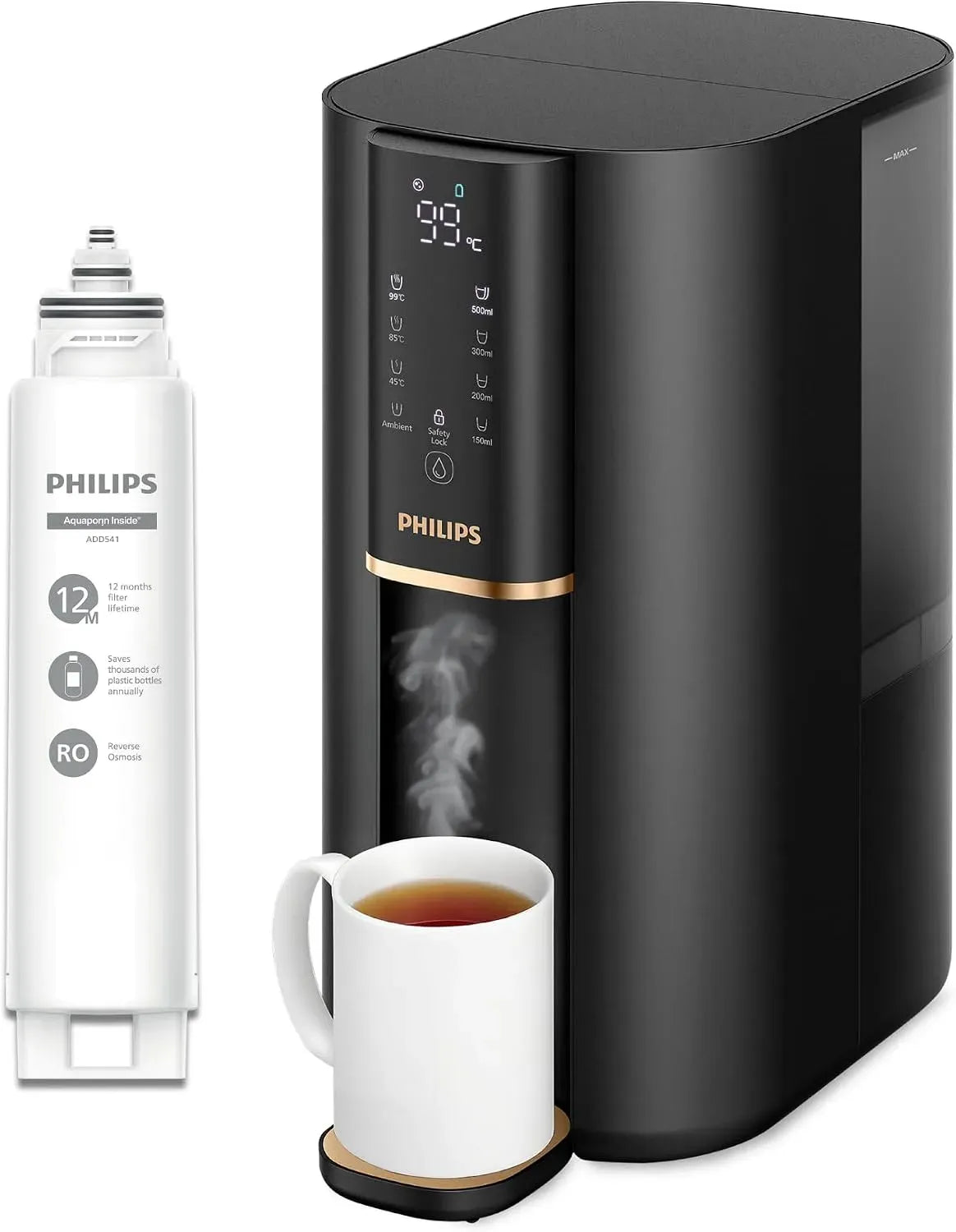 Philips 5-in-1-Umkehrosmosefilter-Filter in-1-Umkehrosmosefilter-Filter, Umkehrosmose-Wasserspender, 2000 L, IPS-Panel