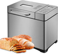 Brotbackautomat, 650 W, 19 Programme, 500/750 g, Brotbackmaschine, Edelstahl, Silber, Brotlaibe, 1.000 G