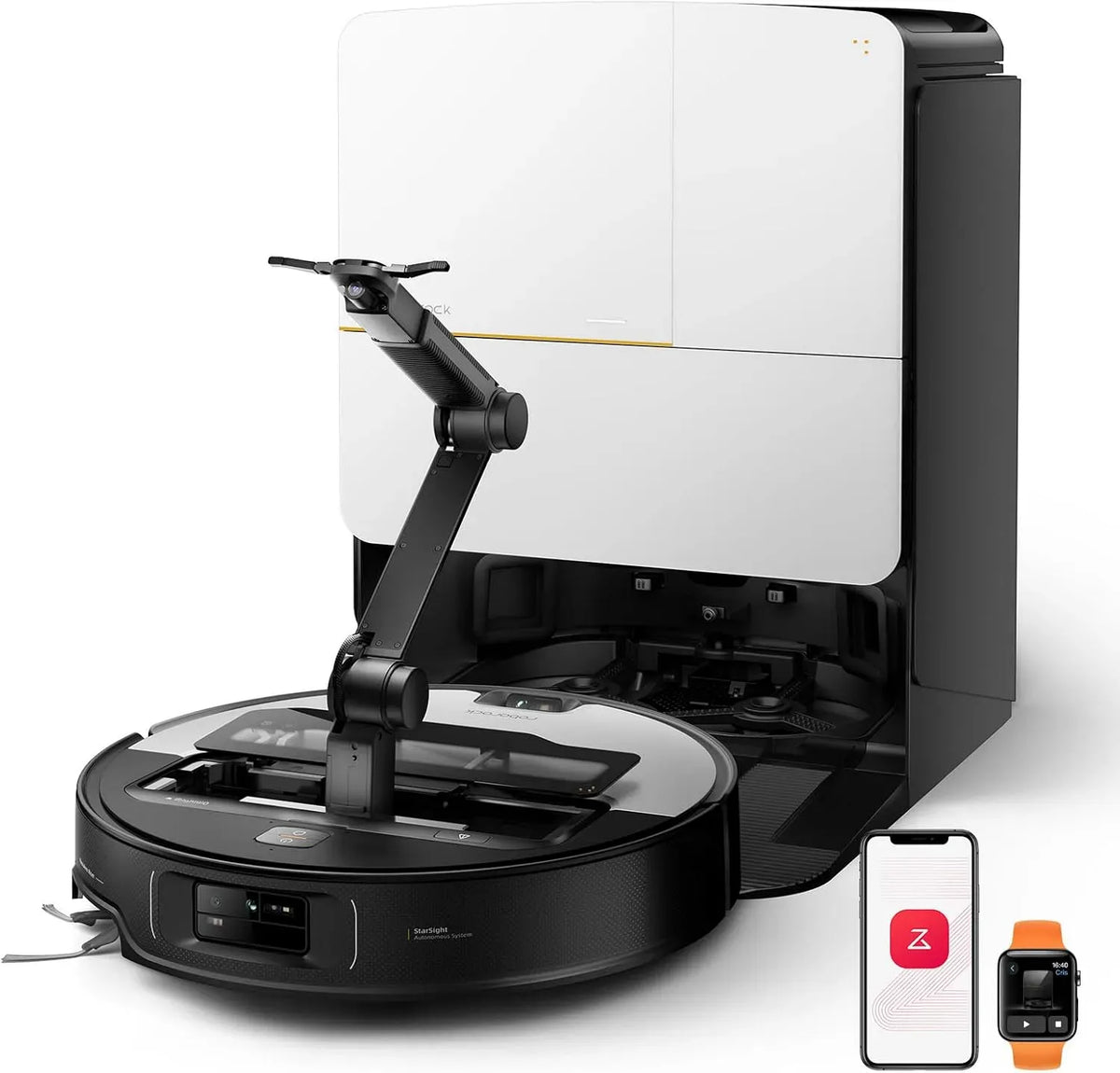 Saugroboter Z70, KI-gestützt, Staubsaugerroboter, roborock Saros Saugroboter mit Wischfunktion