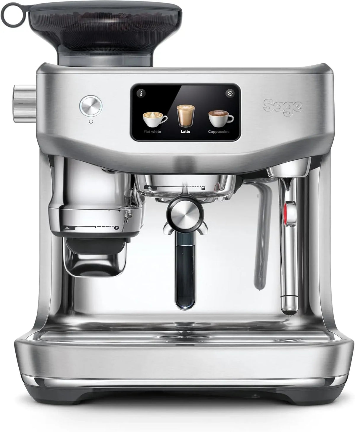 Sage Espressomaschine, Edelstahl, Kaffeemaschine für Espresso, The Oracle Jet