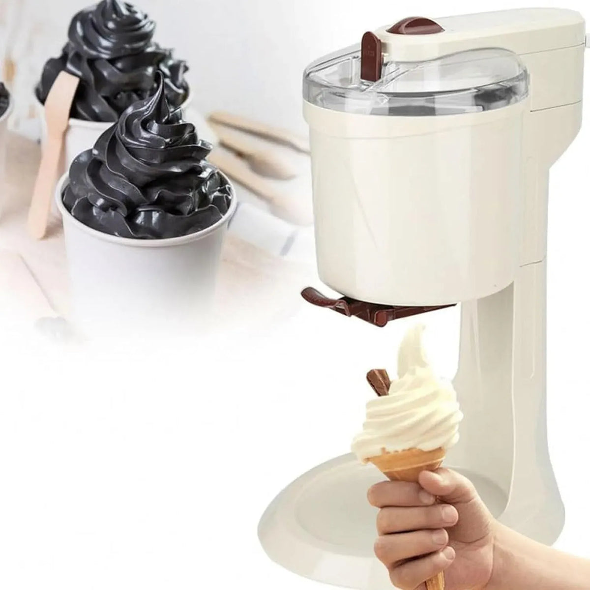 Smoothie Maschine, Eismaschine, Speiseeismaschine, für gesunde fettarme Desserts