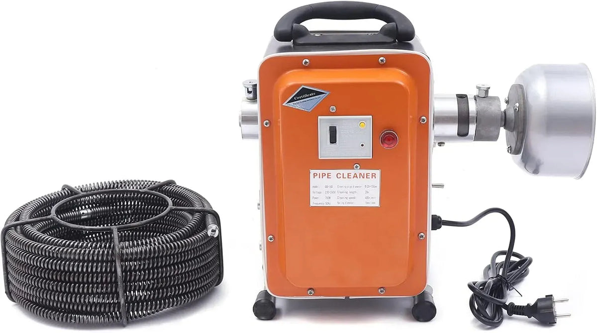 20-110mm 20M Rohrreinigungsmaschine, Abflussreiniger, 750 W, 110 mm, 20 M, für Sewer Badewanne