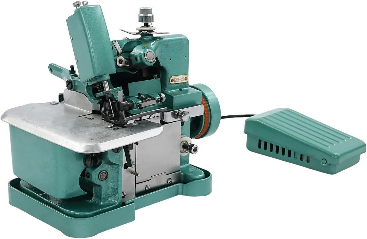 Overlockmaschine, Nähmaschine, Fußschalter, elektrische Nähmaschine, 150 W, 3,5 mm, 3000 Stiche, für Stoffe