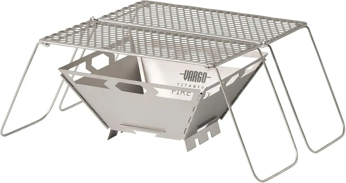 Grill, Camping, Titanium, Kompakter, Vargo Titanium Fire Box Grill 2