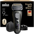 Braun Series 9 Rasierer, Akku, Elektrorasierer für den Kopf, IP65, kabellos, für Nass Und Trockenrasur