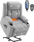 Relax- und Massagesessel, LEADZM, Massage Heizung 2 Seitentaschen Getränkehalter, Liegen TV Sessel