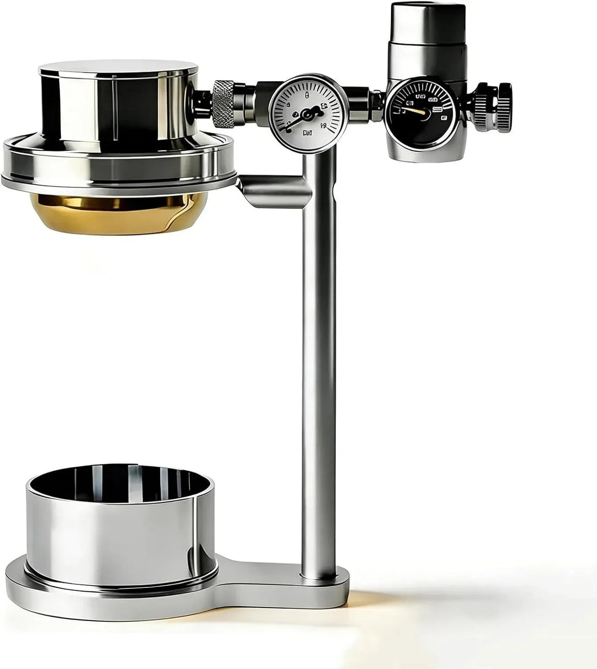 Kaffeemaschine, Edelstahl, Kaffeebereiter, elektrische Kaffeemaschine, 9 Bar Schnelle Extraktion mit Manometer und Überdruckventil