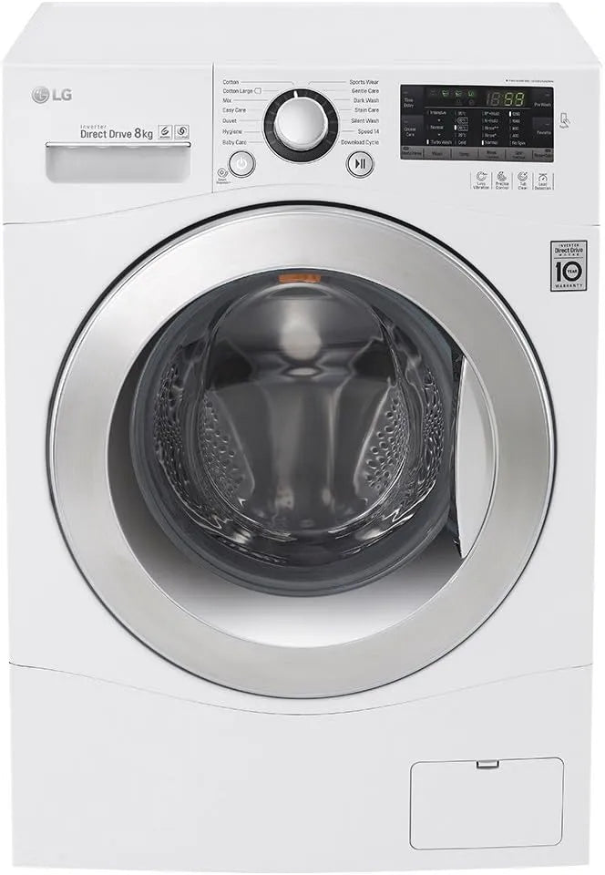 LG fh2 a8tdn2 Waschmaschine, 8 kg, autark, Weiß, LED, autonome, 170 °