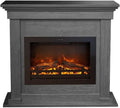 Elektrokamin, Einbaukamin, Dekokamin, Heizung, elektrischer Kamin, 1500 W, Wärmefunktion, Holz