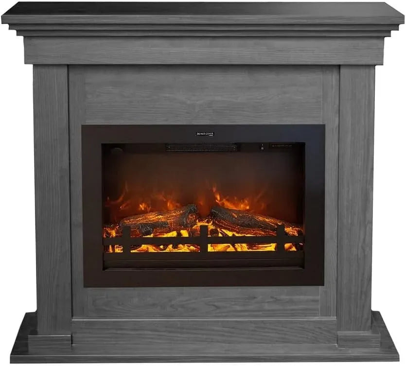 Elektrokamin, Einbaukamin, Dekokamin, Heizung, elektrischer Kamin, 1500 W, Wärmefunktion, Holz