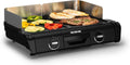 Tefal TG800N10 Geschirrspüler, Spülmaschine, Grill, Thermostat, Antihaftbeschichtung, Schwarz, BBQ Family Elektrischer Tischgrill, 2 Thermostate