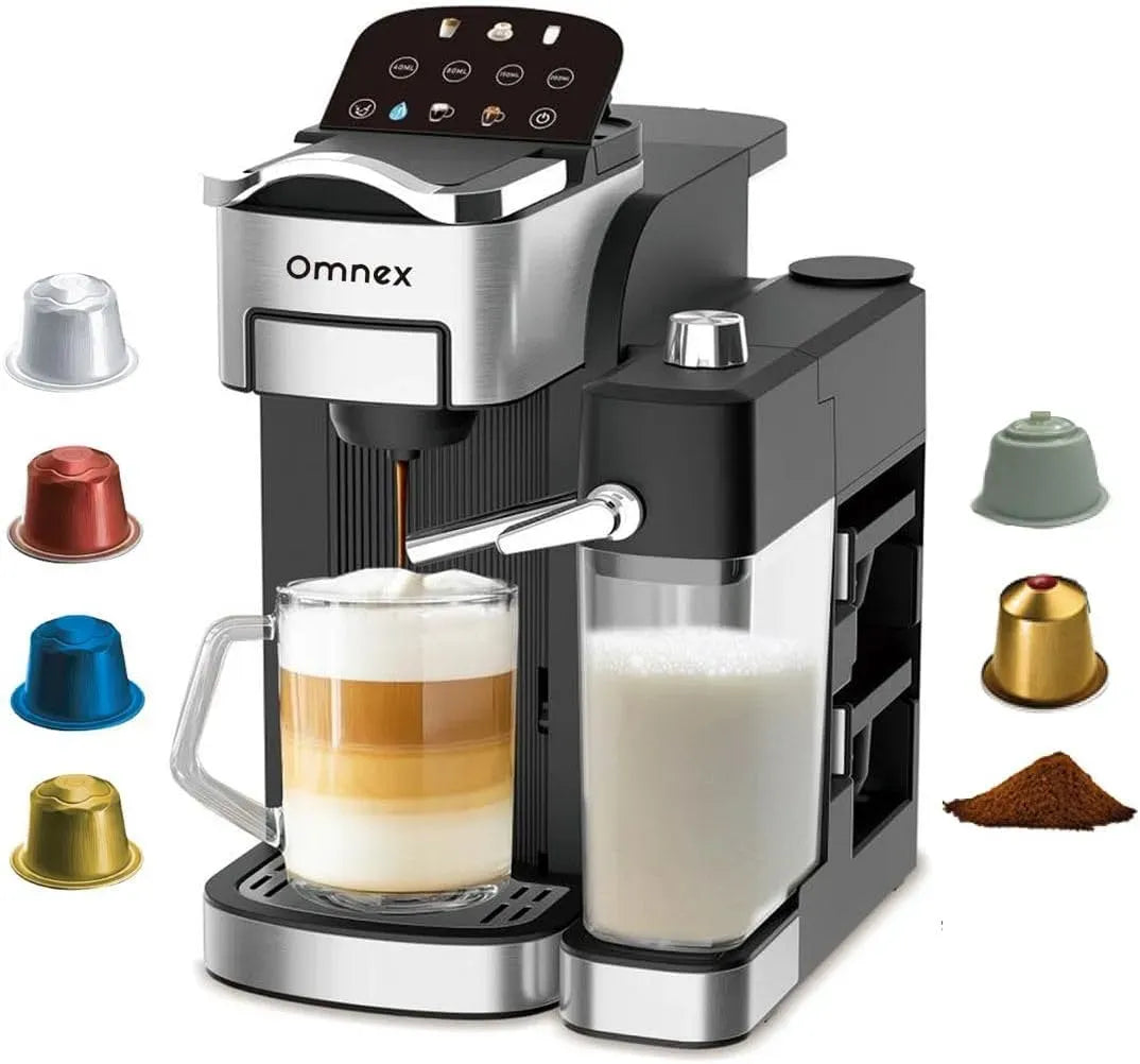 Espressomaschine Ox-Pro2, Kaffeemaschine für Espresso, Kapsel- und gemahlene Kaffee-Espressomaschine