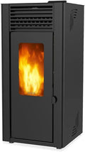 Pelletofen, 12 kW, 30 kg, Schwarz, SUPRA, Autonomie