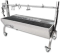 Spanferkelgrill, Grillmotor, Spießgrill, Transportrollen, Edelstahl, Beeketal