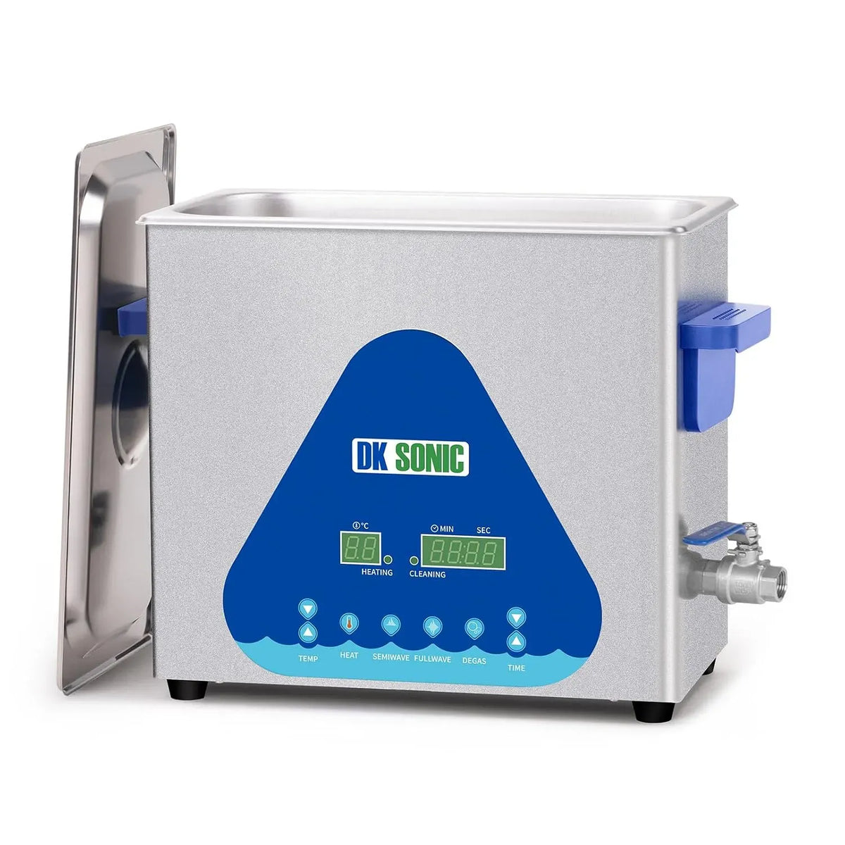 Ultraschallreinigungsgerät, Ultraschallreiniger, Heizung, 6 L, 180 W, Timer, Industrie, Wärmefunktion, für Motorradmotoren