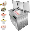 Bedienungstisch-1 Joghurt-Creme-Maschine, Rollmaschine, Eismaschine, Speiseeismaschine, Transportrollen, gewerblich, für frittierte Eisrollen