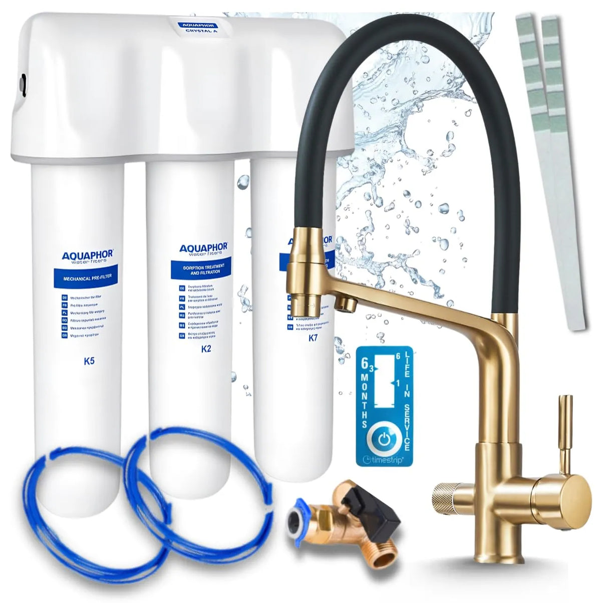 Küchenarmatur, Ari 3-Wege, Spültischarmatur und Wasserhahn
