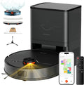 Saugroboter, 3.5 L, Saugroboter 180Min, App, wischfunktion 7000Pa, Staubsauger Roboter mit Absaugstation 3, APP Steuerung