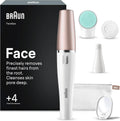 Braun SE851V Gesichtsreinigungsbürste, Gesichtsepilierer, Entferner, IP65, Weiß